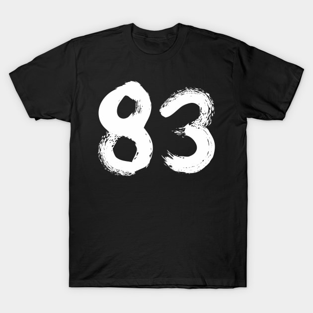 Number 83 T-Shirt by Erena Samohai